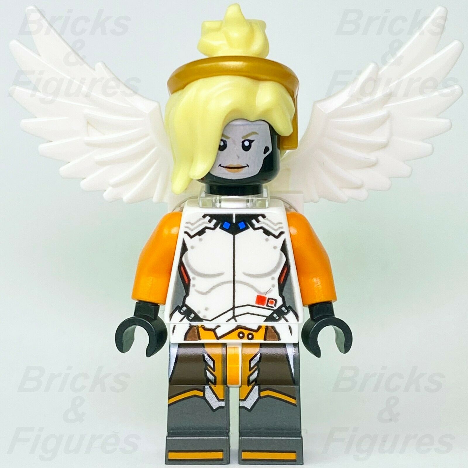 New Overwatch LEGO Mercy Angela Ziegler Field Medic Angel Minifigure 75975 - Bricks & Figures