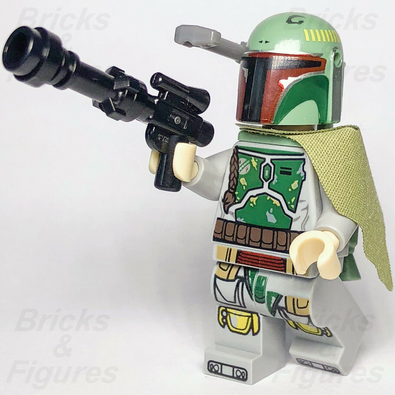 New Star Wars LEGO Boba Fett Mandalorian Bounty Hunter Minifigure 75174 - Bricks & Figures