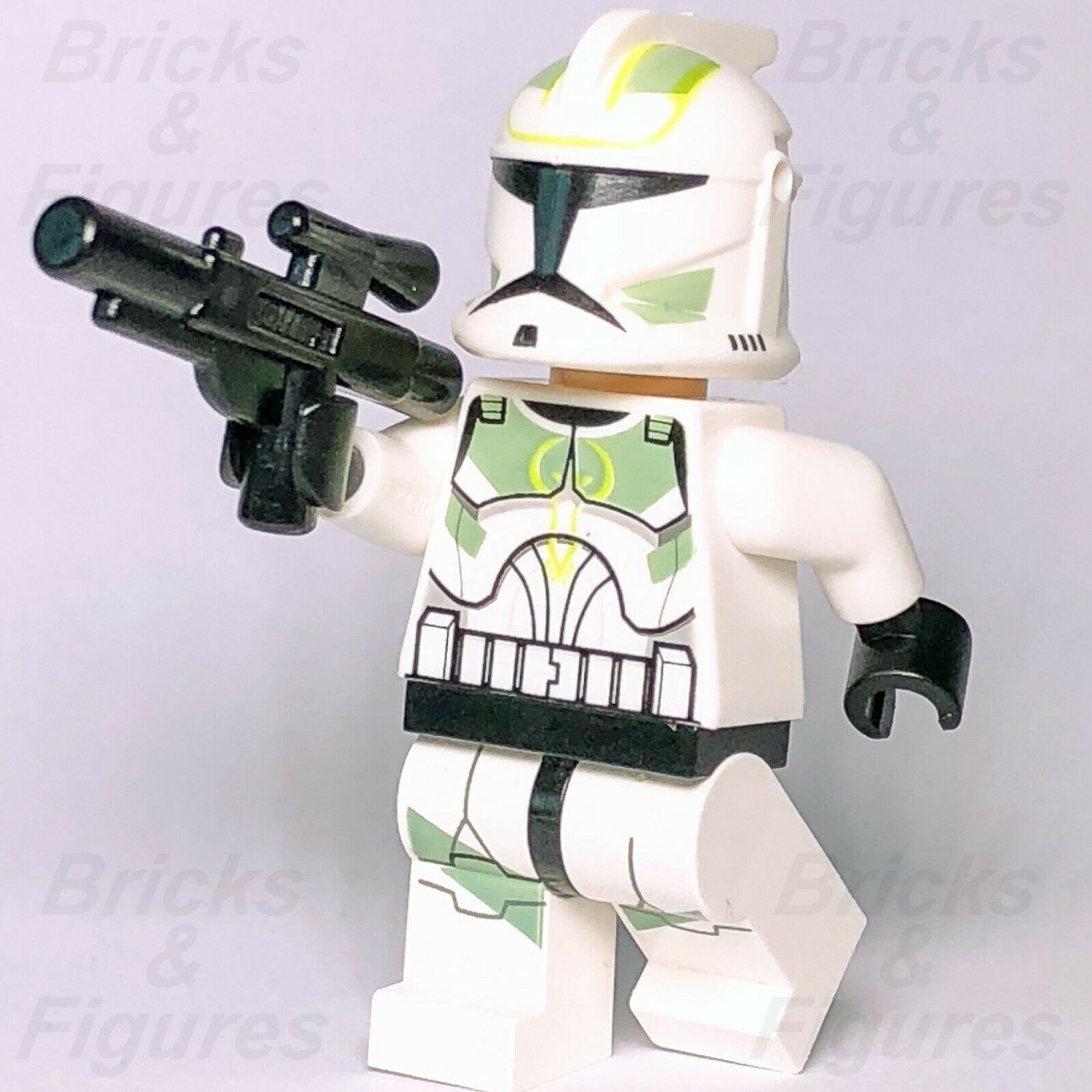 New Star Wars LEGO Clone Trooper with Sand Green Markings Minifigure 7913 - Bricks & Figures