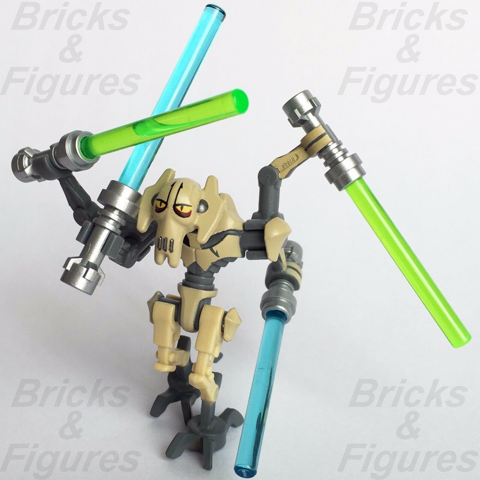 New Star Wars LEGO General Grievous Cyborg Separatist Minifigure 8095 9515 - Bricks & Figures