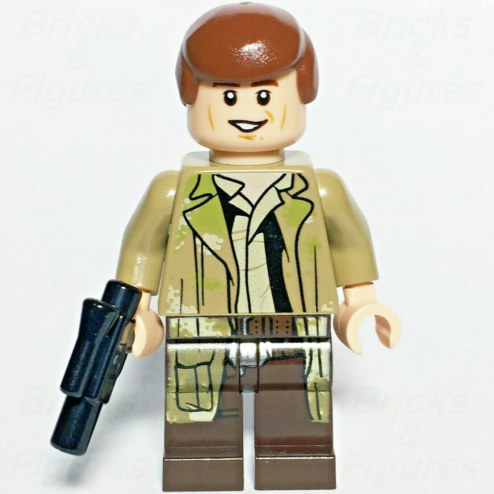 New Star Wars LEGO Han Solo Endor Outfit Rebel Pilot Minifigure 75094 sw0644 - Bricks & Figures