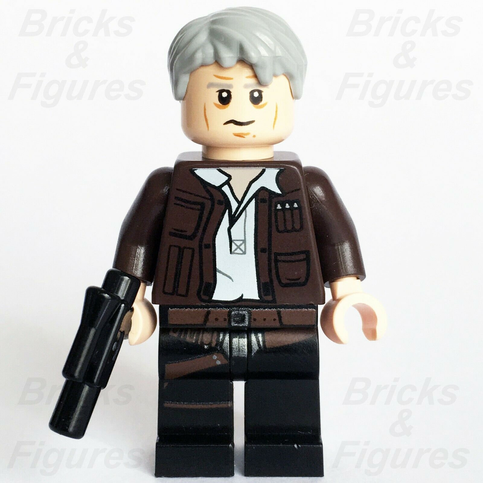 New Star Wars LEGO Han Solo (Old) Resistance The Force Awakens Minifigure 75105 - Bricks & Figures