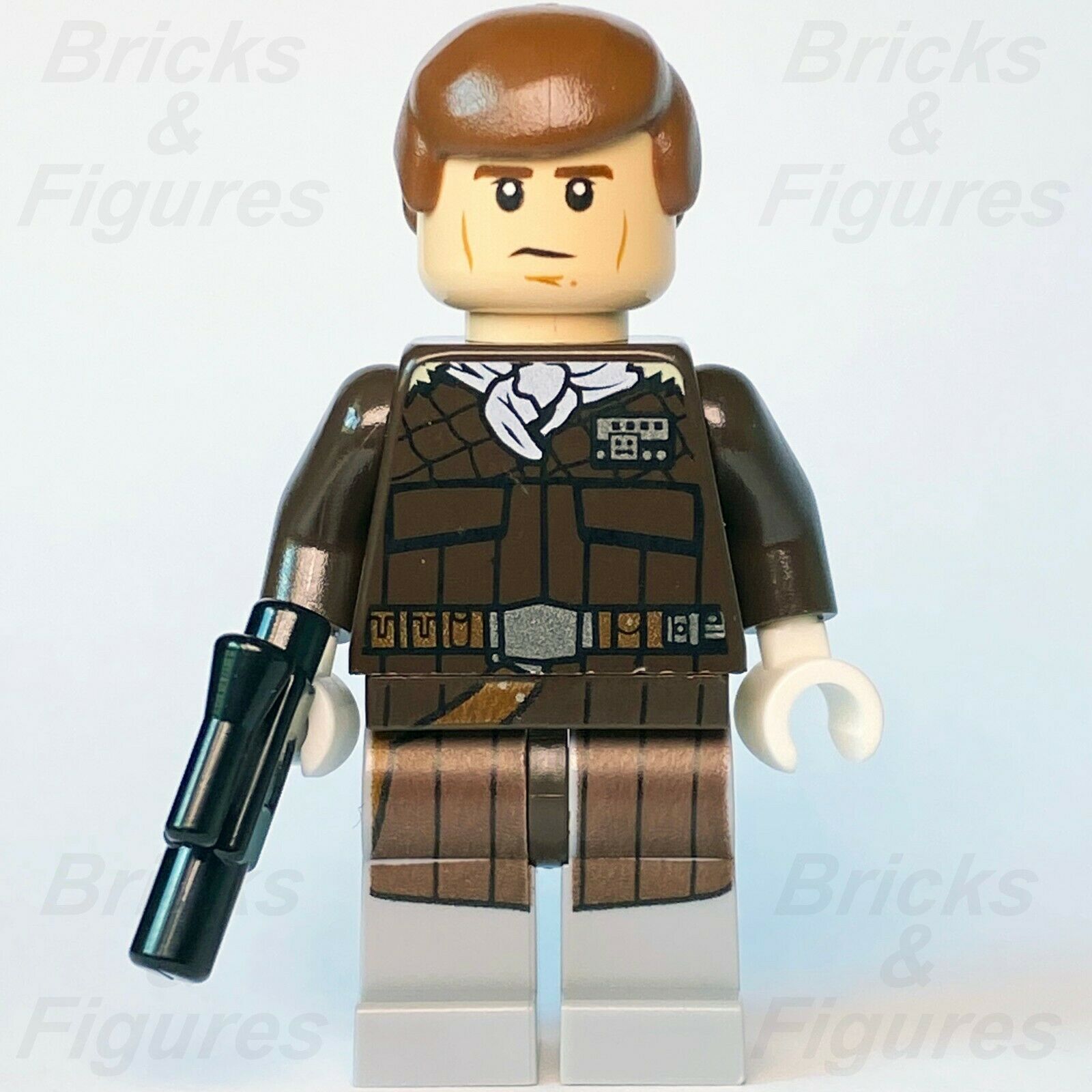New Star Wars LEGO Han Solo Rebel Alliance Hoth Outfit Minifigure 75098 - Bricks & Figures