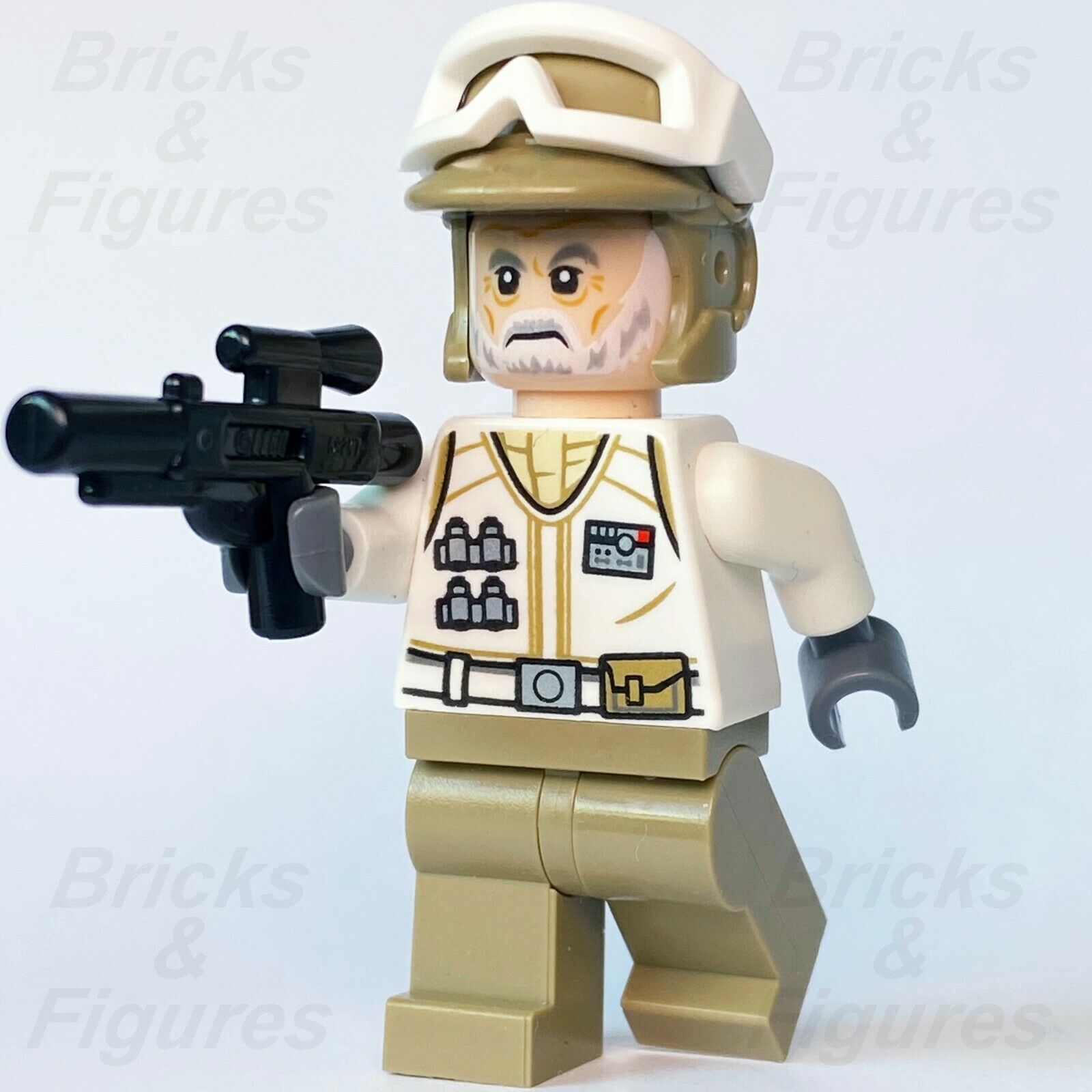 New Star Wars LEGO Hoth Rebel Trooper with White Beard Minifigure 75241 - Bricks & Figures