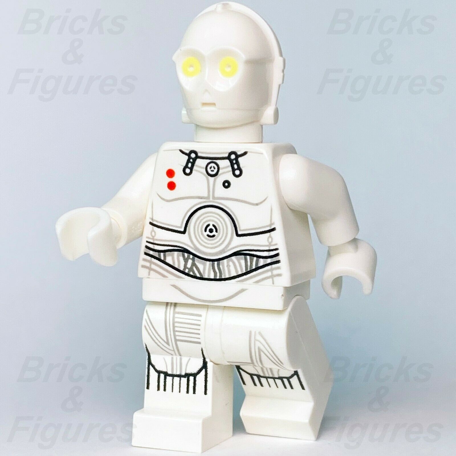 New Star Wars LEGO K-3PO White Hoth Rebel Protocol Droid Minifigure 75098 - Bricks & Figures