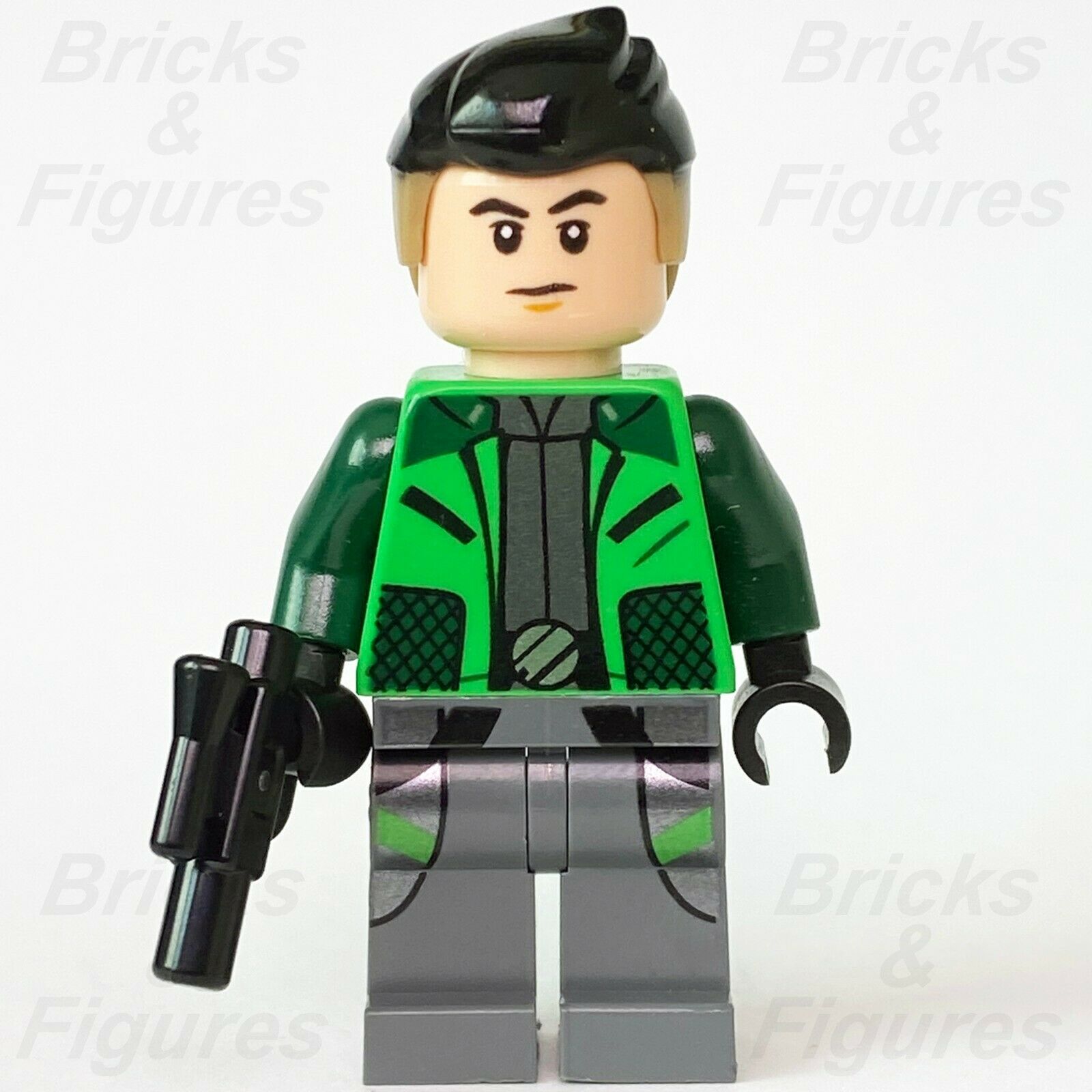 New Star Wars LEGO Kaz Xiono Military Pilot Resistance Spy Minifigure 75240 - Bricks & Figures