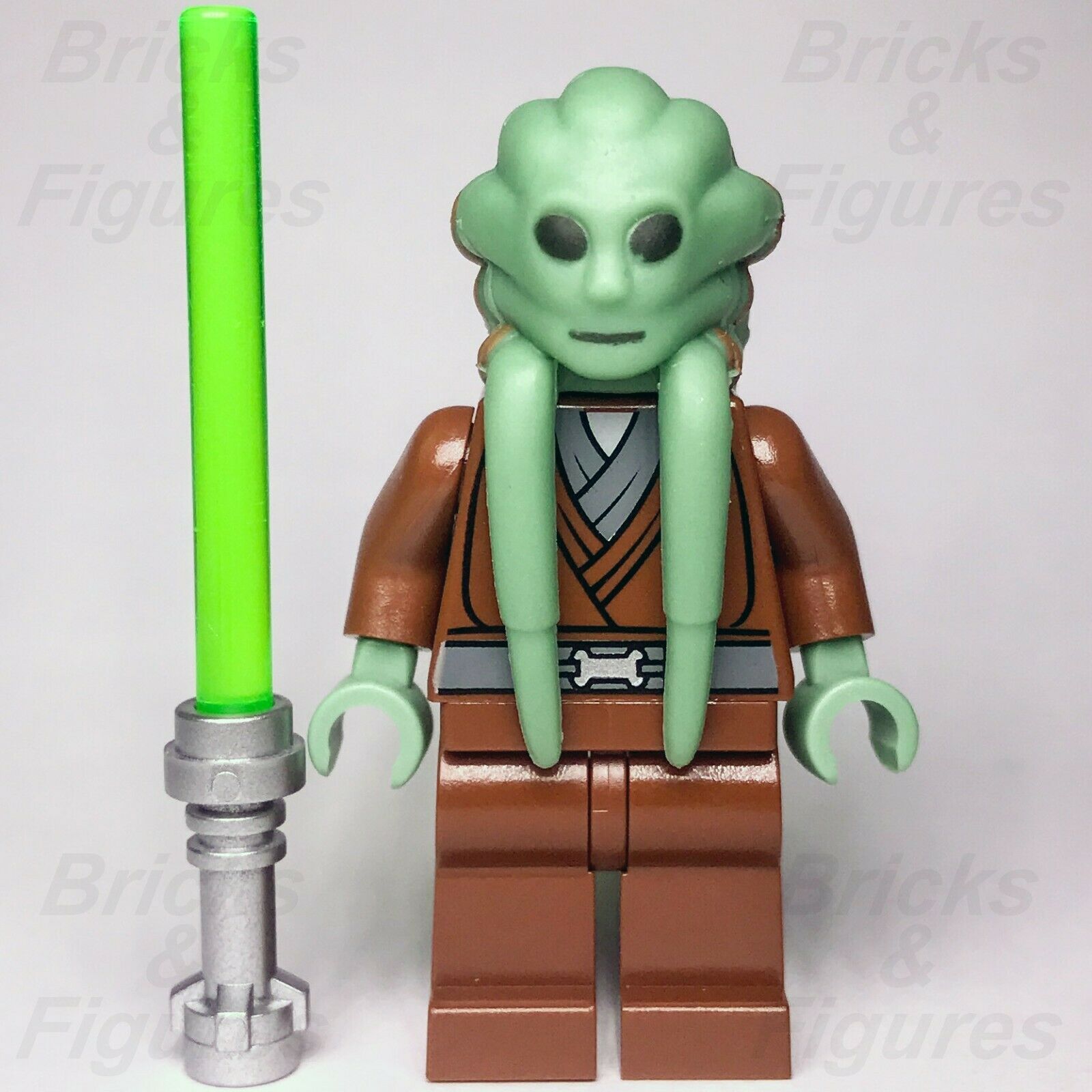New Star Wars LEGO Kit Fisto Jedi Knight Master Minifigure 8088 7661 9526 - Bricks & Figures