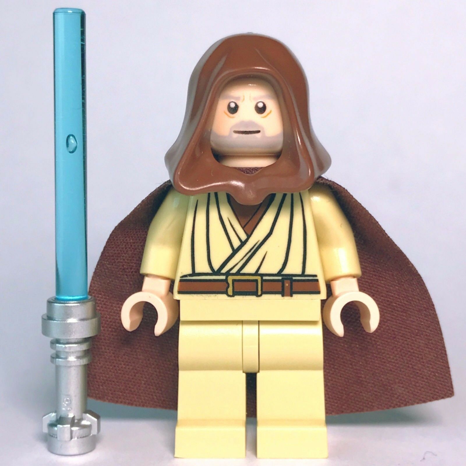 New Star Wars LEGO Obi-wan "Ben" Kenobi Jedi Master Minifigure 7965 10188 - Bricks & Figures