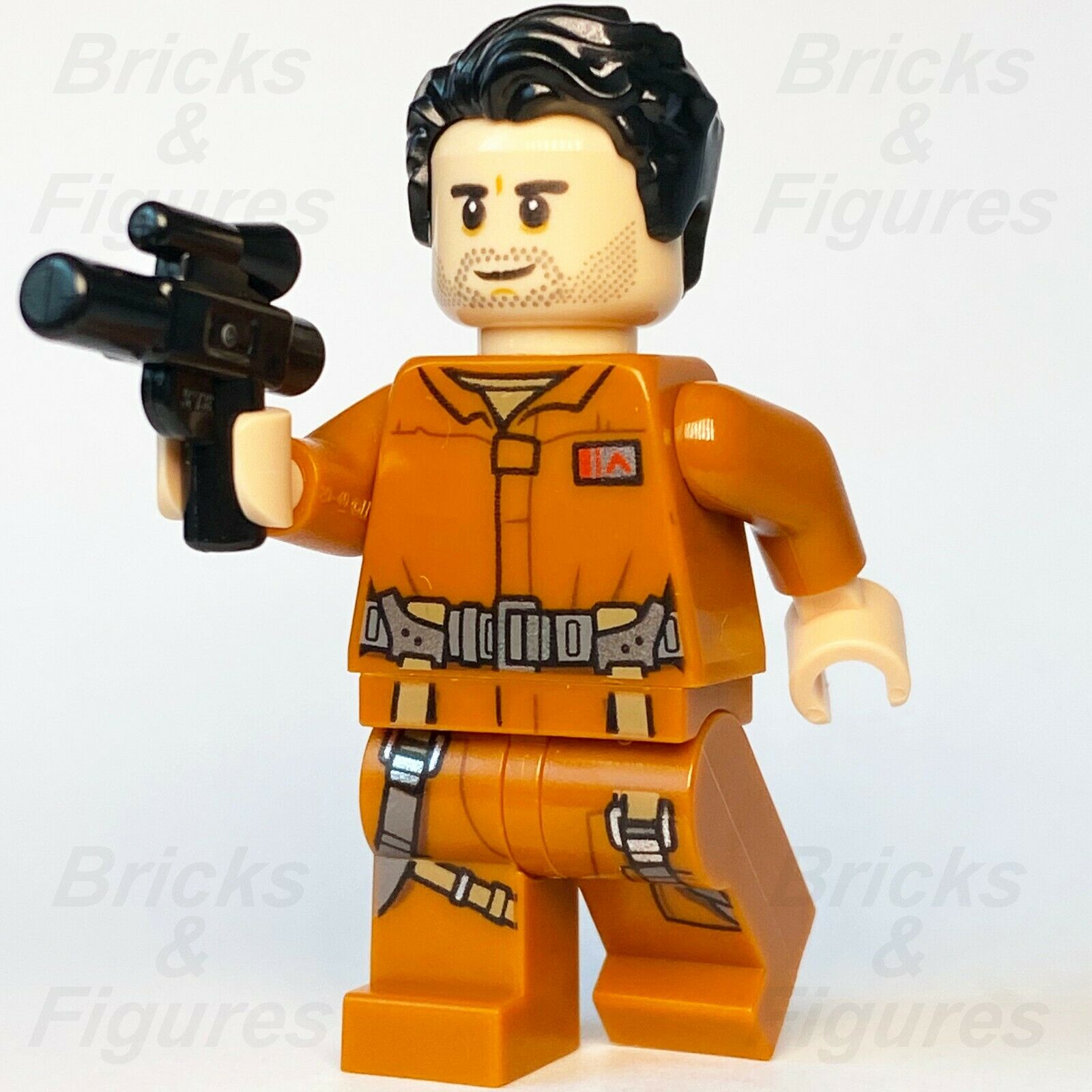 New Star Wars LEGO Poe Dameron Resistance X-Wing Pilot Minifigure 75188 - Bricks & Figures