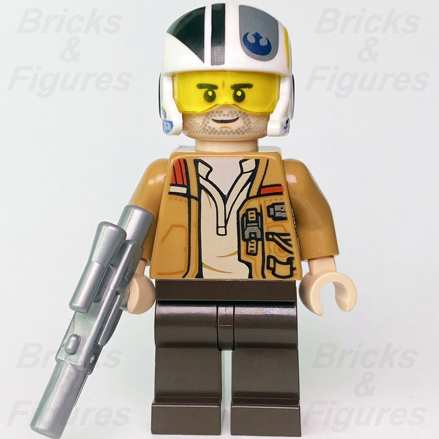 New Star Wars LEGO Poe Dameron X-Wing Pilot The Force Awakens Minifigure 75297 - Bricks & Figures