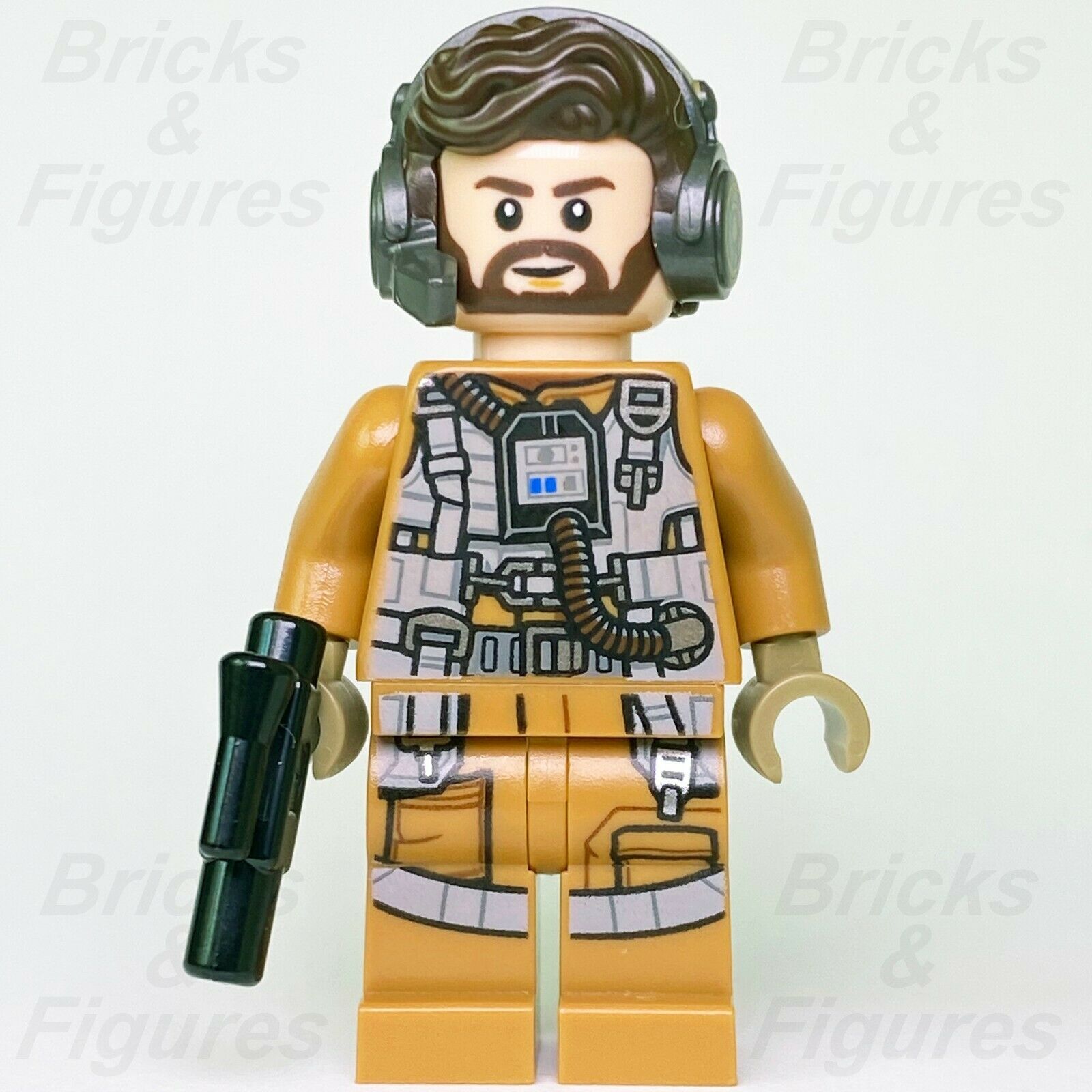 New Star Wars LEGO Resistance Speeder Pilot Nodin Chavdri Minifigure 75195 - Bricks & Figures