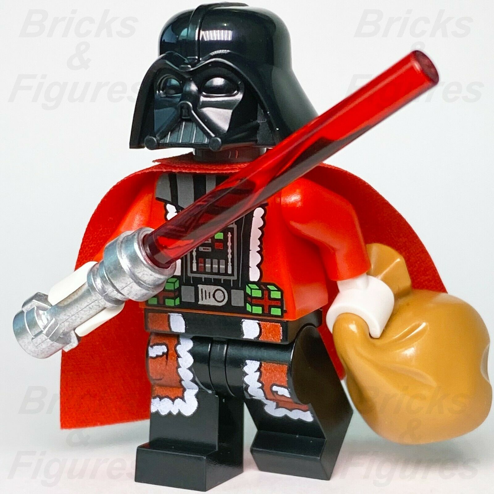 New Star Wars LEGO Santa Darth Vader Sith Father Christmas Minifigure 75056 - Bricks & Figures