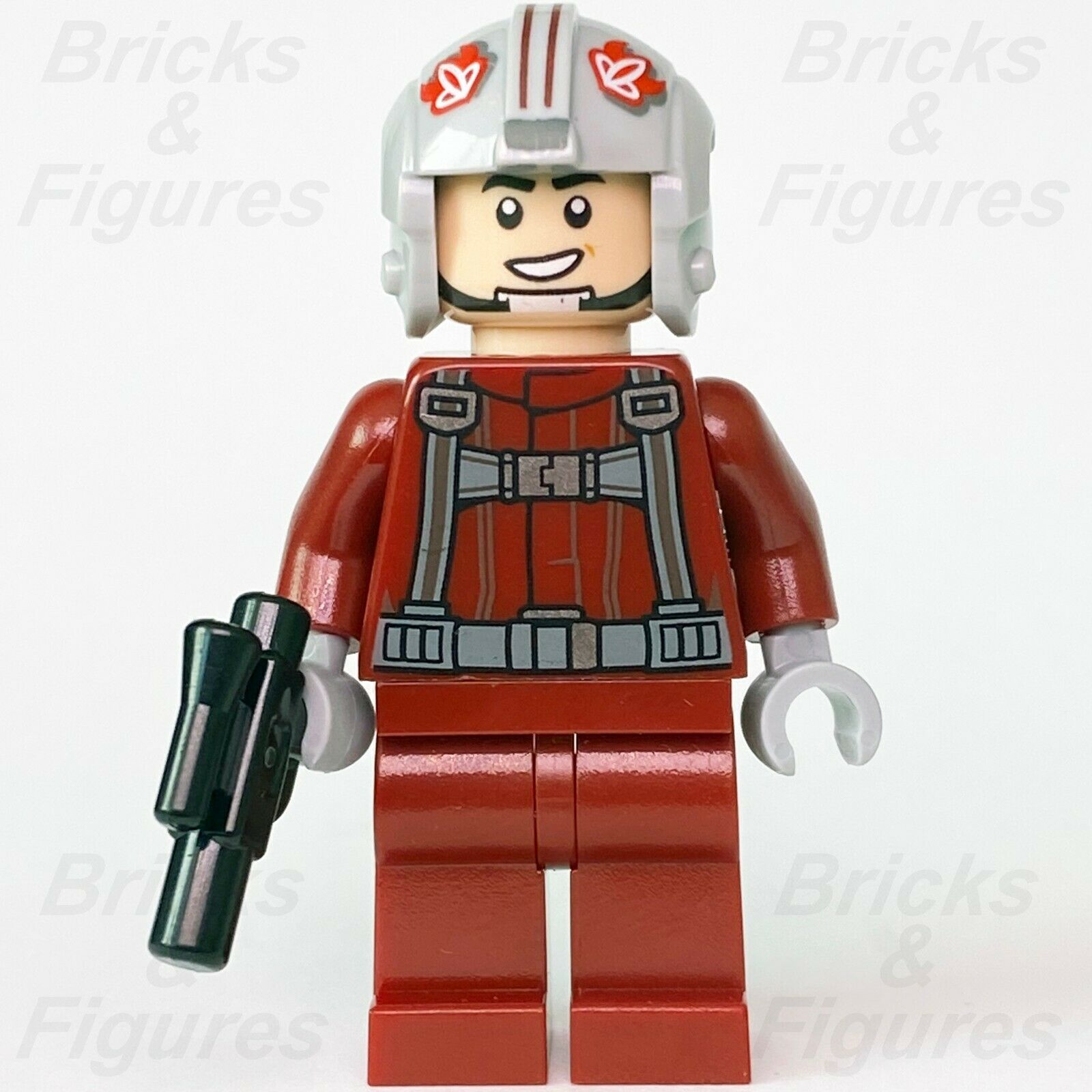 New Star Wars LEGO T-16 Skyhopper Pilot with Blaster & Helmet Minifigure 75265 - Bricks & Figures
