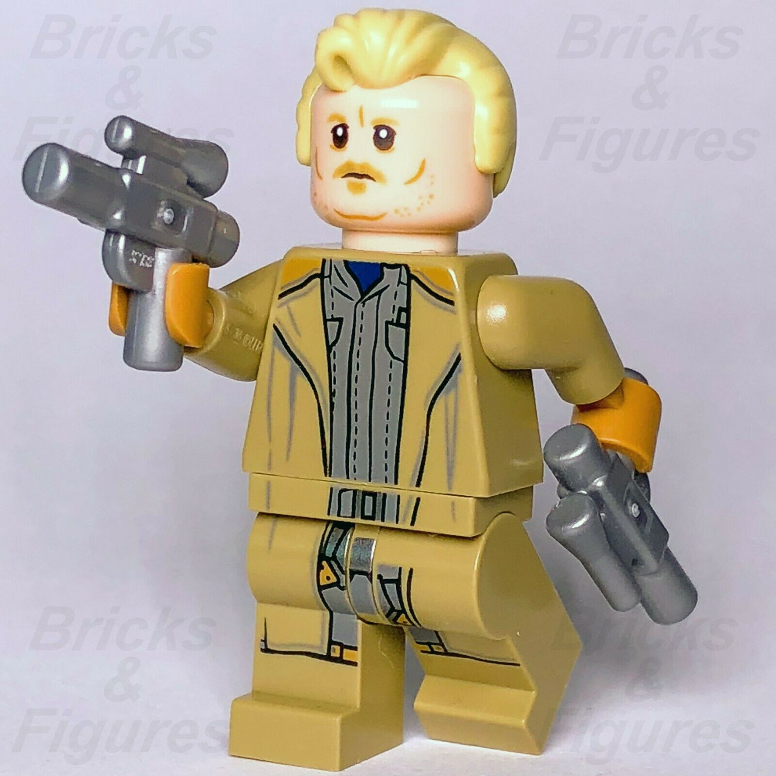 New Star Wars LEGO Tobias Beckett Crimson Dawn Minifigure from Solo Set 75215 - Bricks & Figures