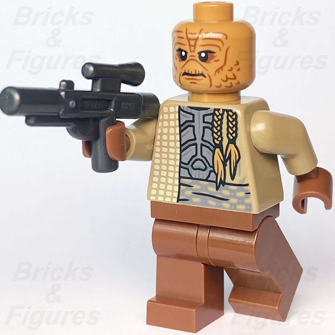 New Star Wars LEGO Weequay Guard The Book of Boba Fett Minifigure 75326 sw1197 - Bricks & Figures