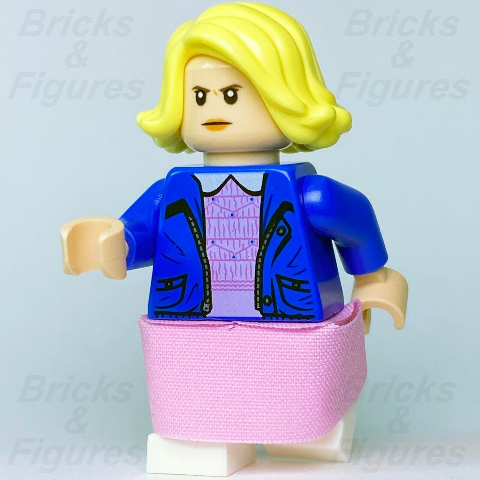 New Stranger Things LEGO Eleven Netflix TV Series Minifigure from set 75810 - Bricks & Figures