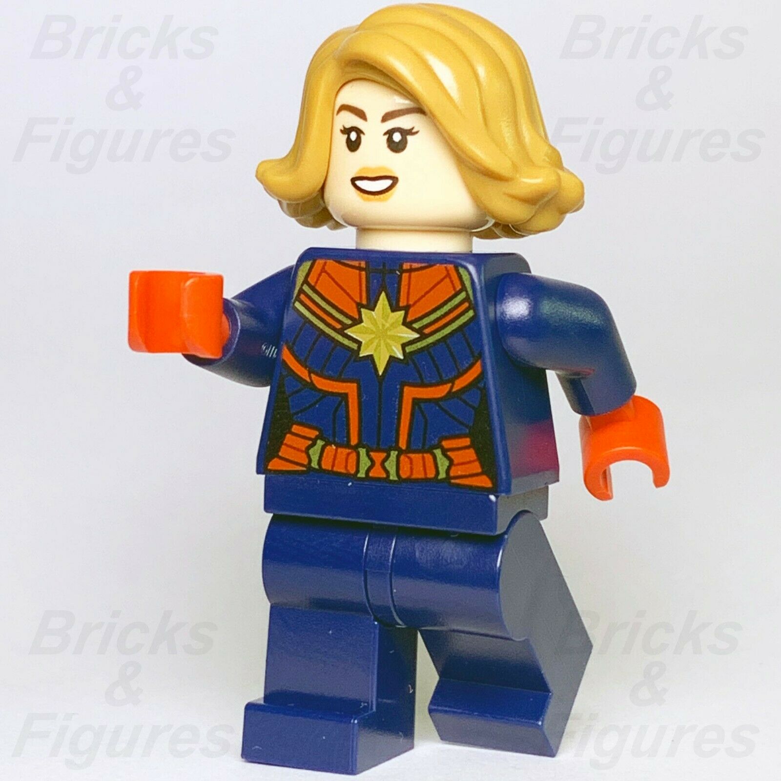 New Super Heroes LEGO Captain Marvel Minifigure Avengers Endgame 76131 76127 - Bricks & Figures