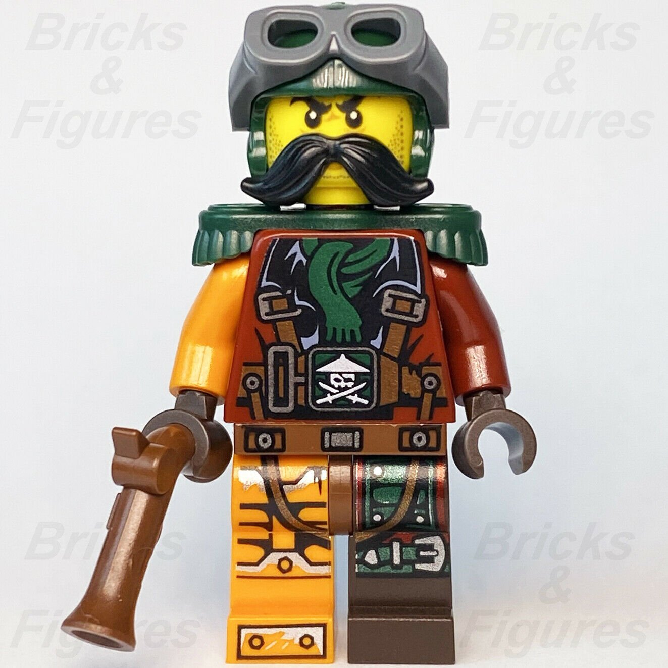 Ninjago LEGO Flintlocke with Epaulettes Pirate Skybound Minifigure 70605 70601 - Bricks & Figures