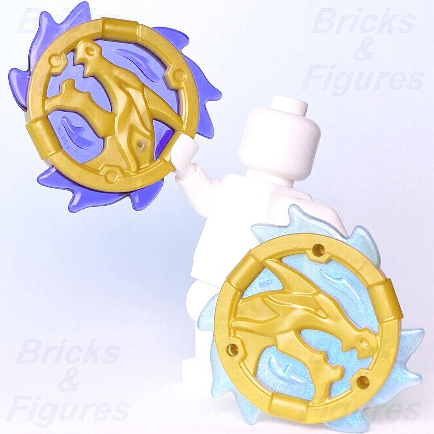 Ninjago LEGO Storm Amulet & Wave Amulet of Wojira Minifigure Weapon Parts New - Bricks & Figures