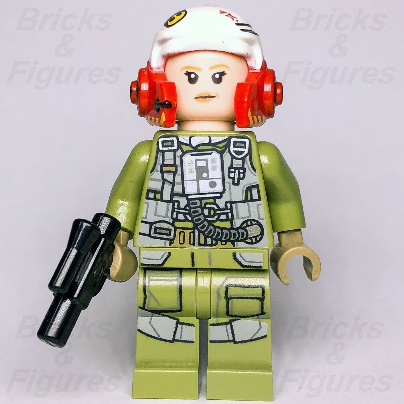 Star Wars LEGO A-Wing Pilot Tallissan 'Tallie' Lintra Last Jedi Minifig 75196 - Bricks & Figures