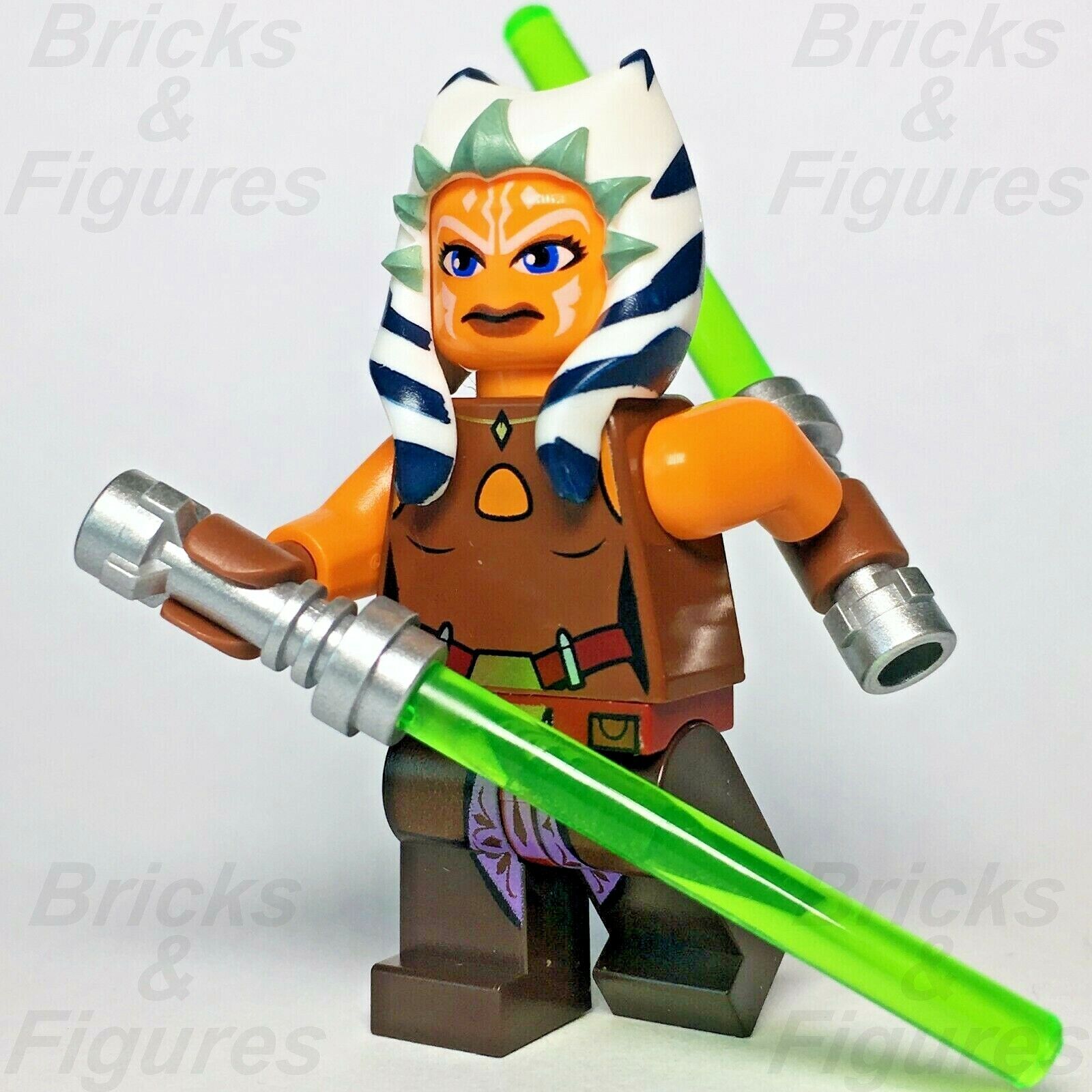 Star Wars LEGO Ahsoka Tano Jedi The Clone Wars Minifigure 75013 75046 sw0452 - Bricks & Figures