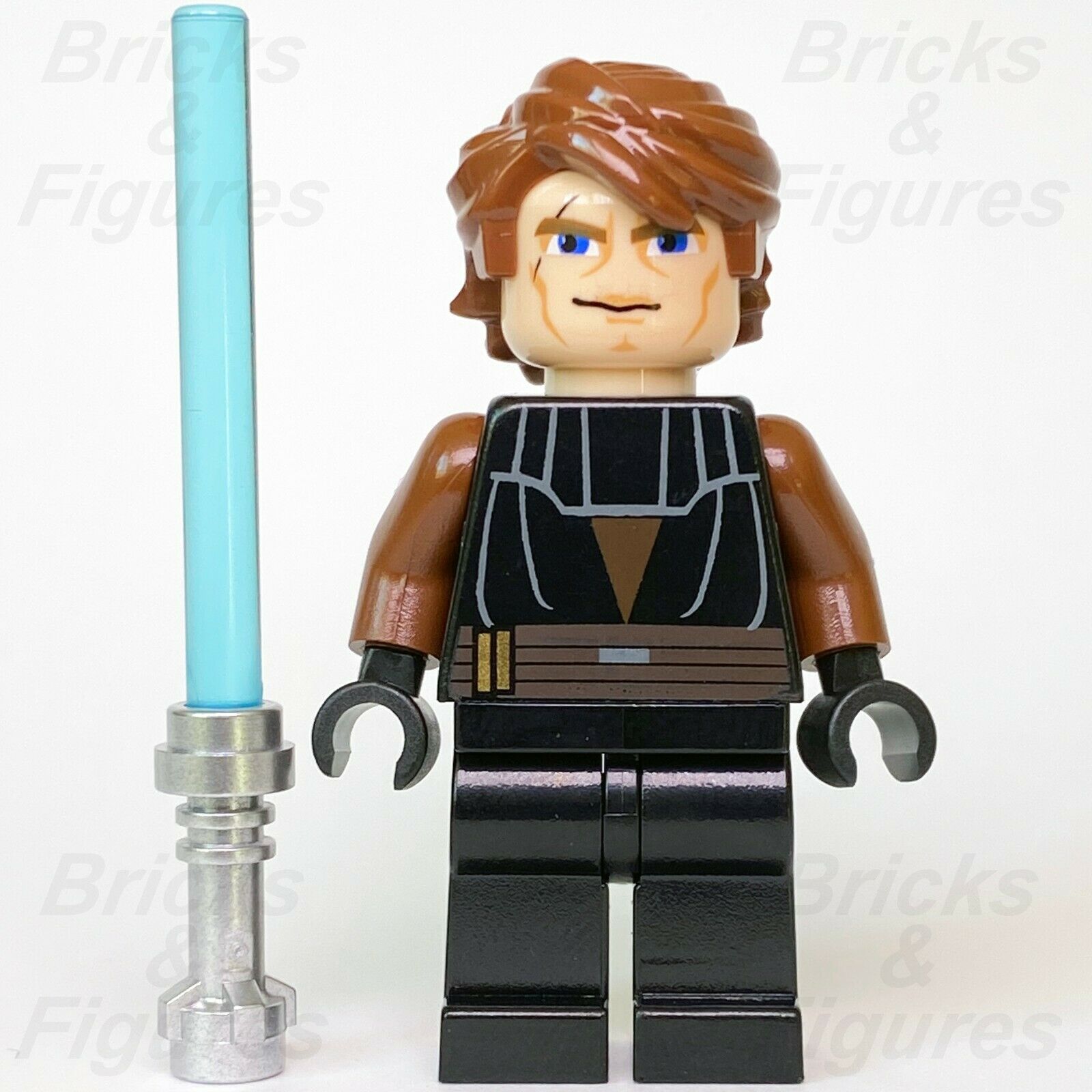 Star Wars LEGO Anakin Skywalker Clone Wars Jedi Minifigure 8037 8098 7931 9515 - Bricks & Figures