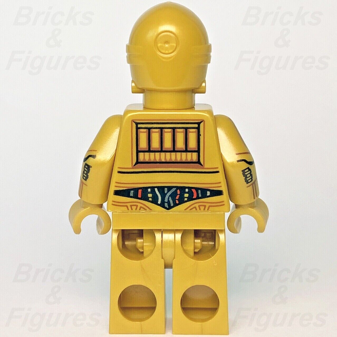 Star Wars LEGO C-3PO Protocol Droid Printed Arms Minifigure 75339 sw1201 New - Bricks & Figures