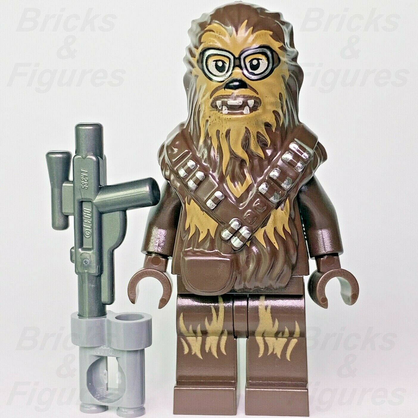 Star Wars LEGO Chewbacca w/ Crossed Bandoliers & Goggles Solo Minifigure 75217 - Bricks & Figures