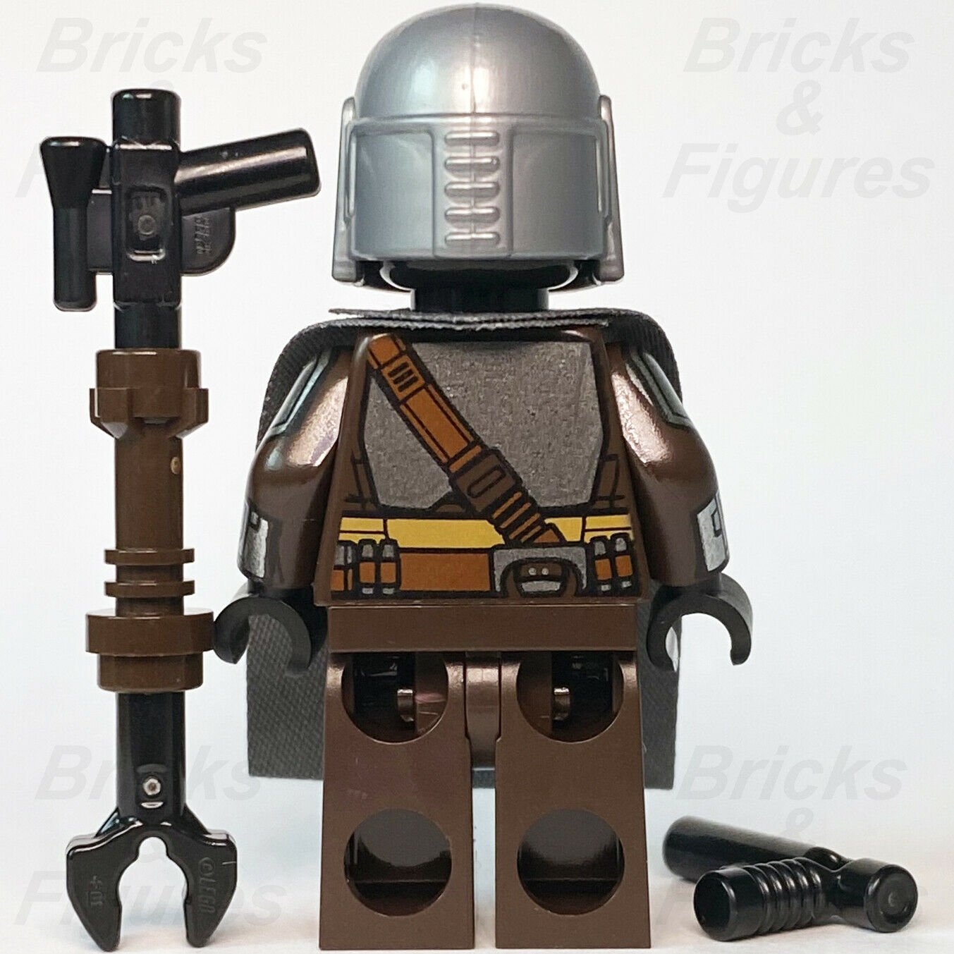 Star Wars LEGO Din Djarin "Mando" in Beskar The Mandalorian Minifigure 75299 - Bricks & Figures