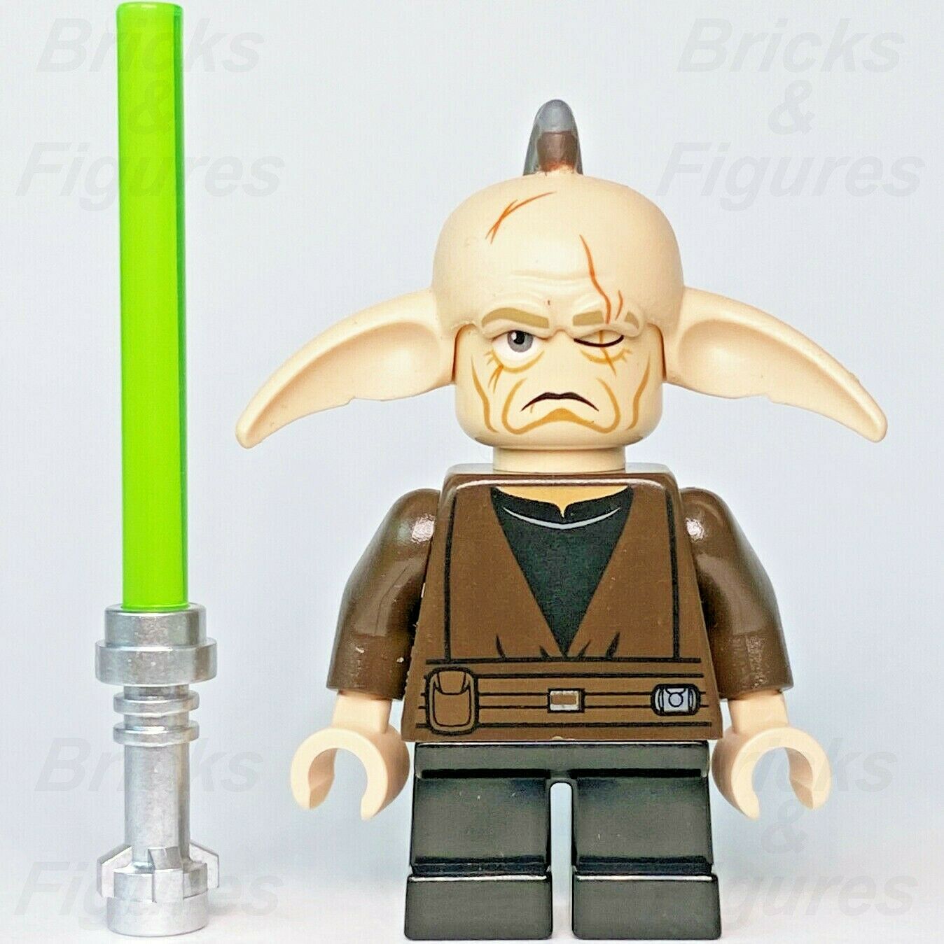 Star Wars LEGO Even Piell Jedi Master The Clone Wars Minifigure 9498 sw0392 - Bricks & Figures