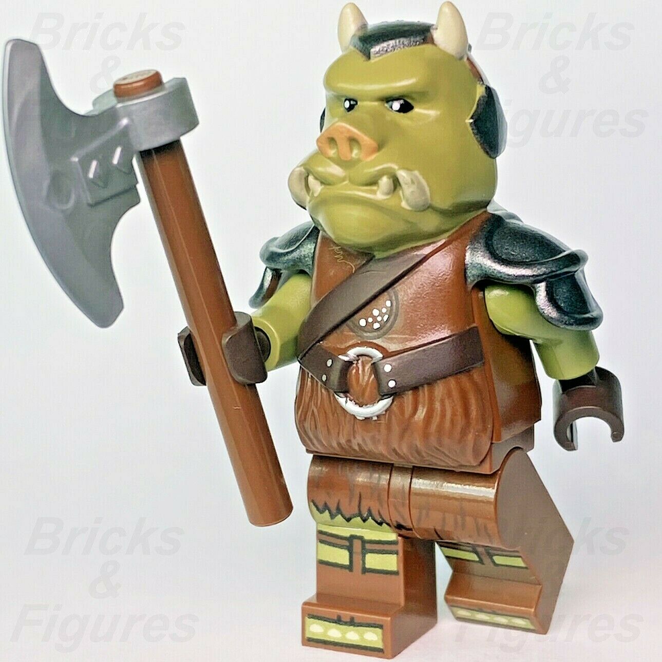 Star Wars LEGO Gamorrean Guard The Book of Boba Fett Minifigure 75326 sw1196 - Bricks & Figures