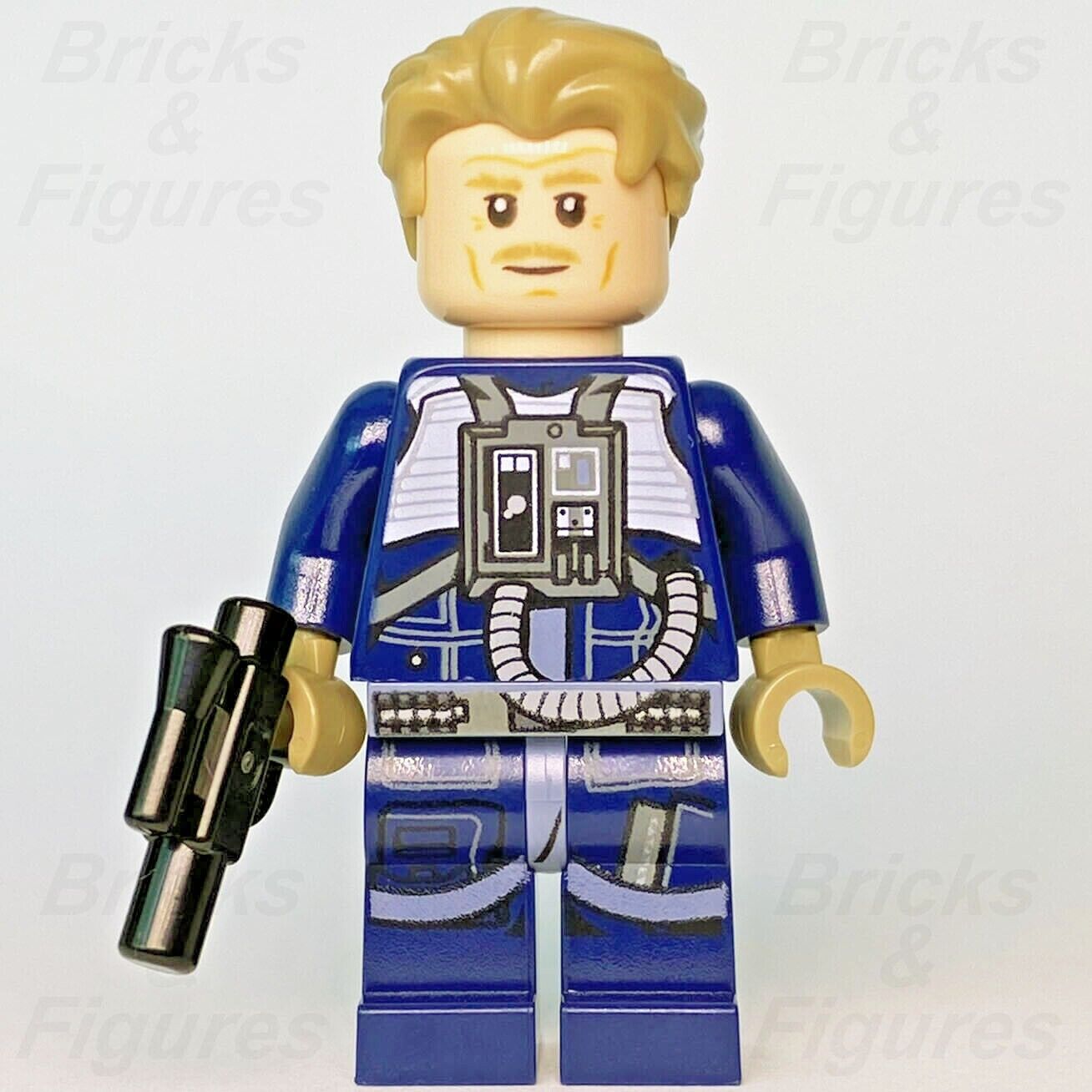 Star Wars LEGO General Antoc Merrick X-Wing Pilot Minifigure 75213-24 sw0963 - Bricks & Figures