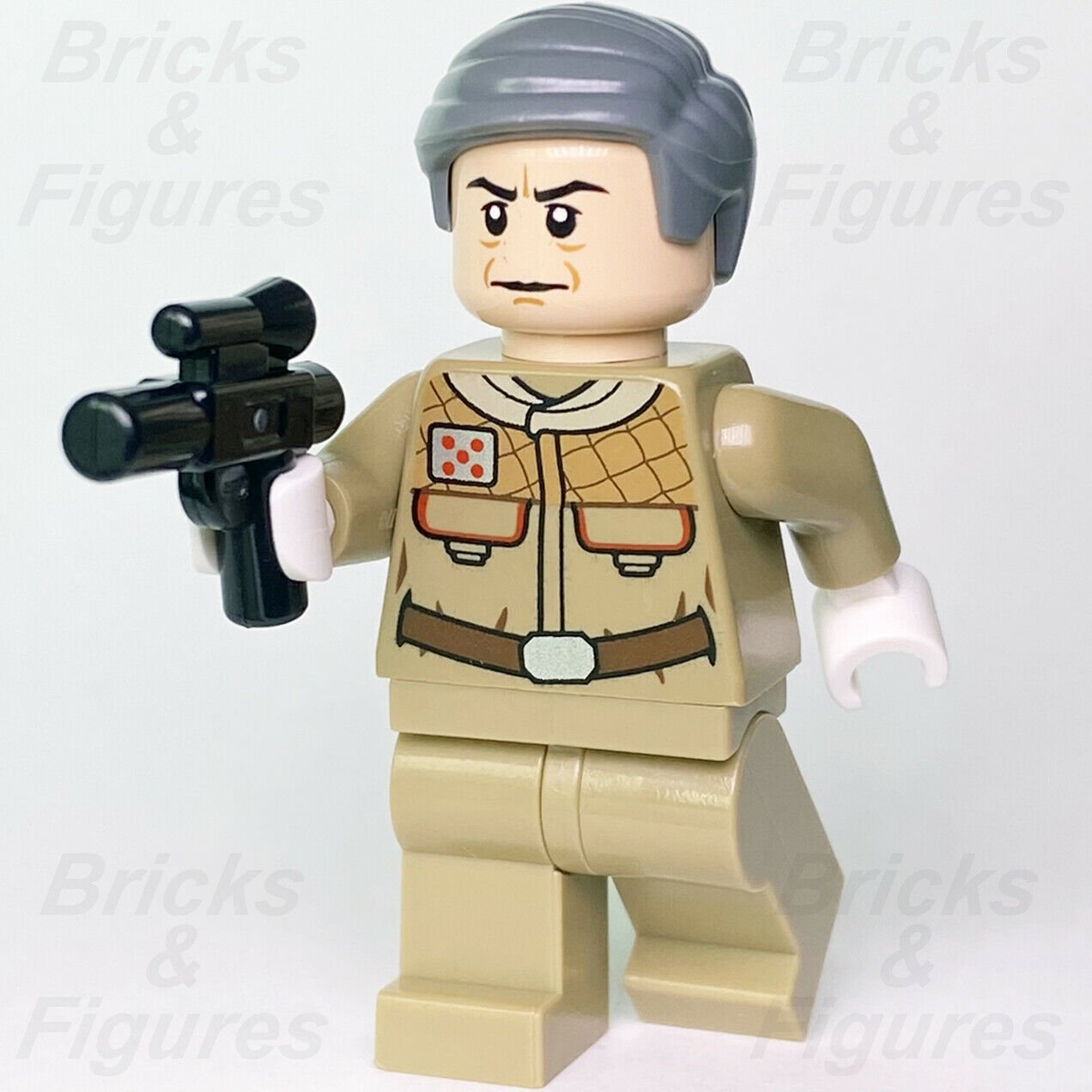 Star Wars LEGO General Rieekan Hoth Base Rebel Minifigure 75014 75056 sw0460 - Bricks & Figures