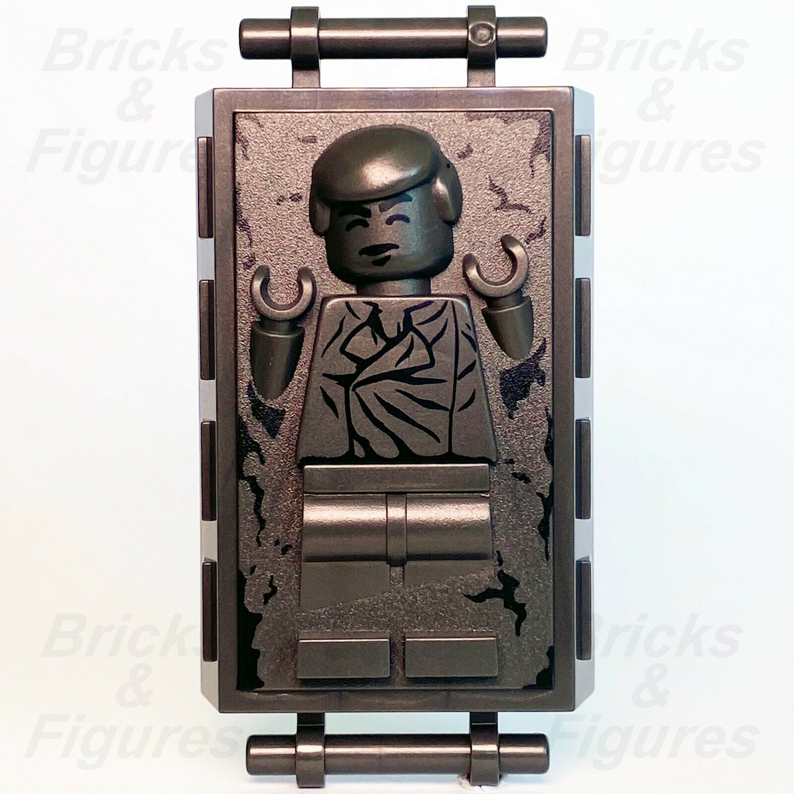 Star Wars LEGO Han Solo in Carbonite Minifigure Part 75222 75137 75243 75060 - Bricks & Figures