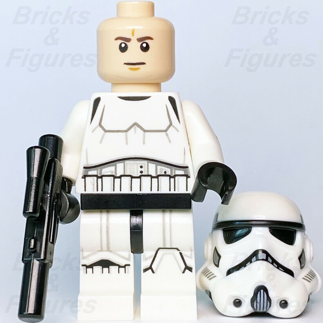 Star Wars LEGO Imperial Stormtrooper with Frown Minifigure 75307 75300 sw1137 - Bricks & Figures