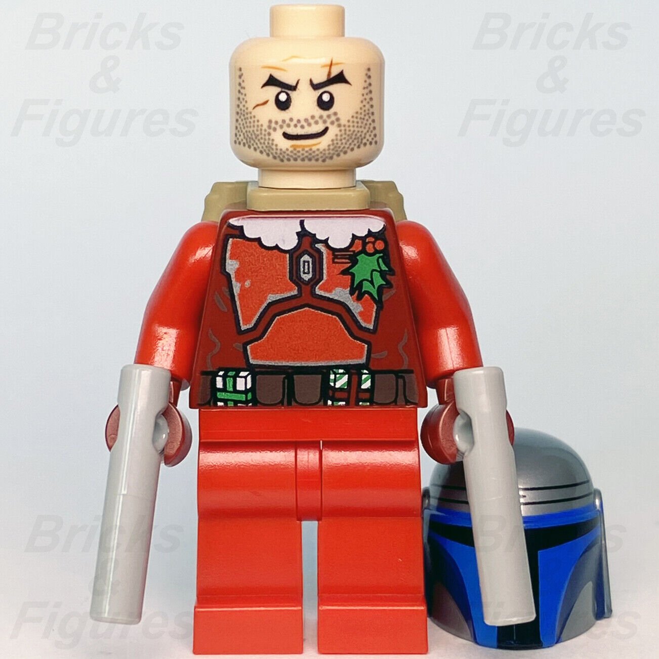 Star Wars LEGO Jango Fett Santa Mandalorian Holiday & Event Minifigure 75023 - Bricks & Figures