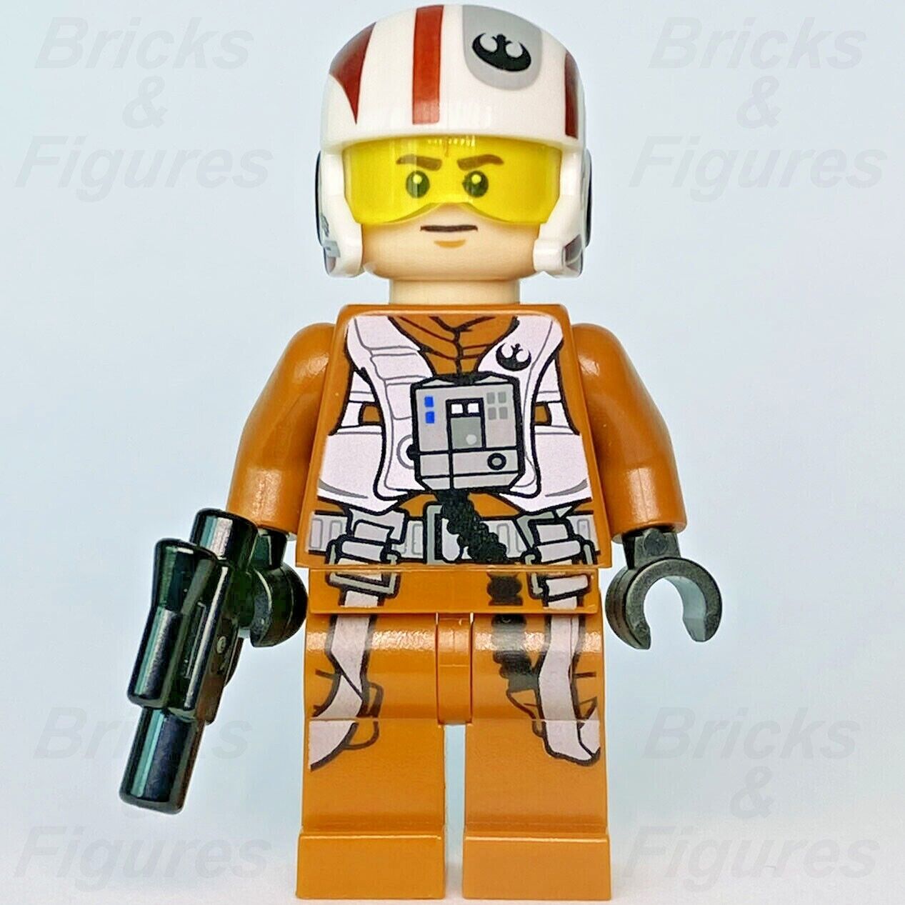 Star Wars LEGO Resistance X-Wing Pilot Force Awakens Minifigure 75102 sw0659 - Bricks & Figures