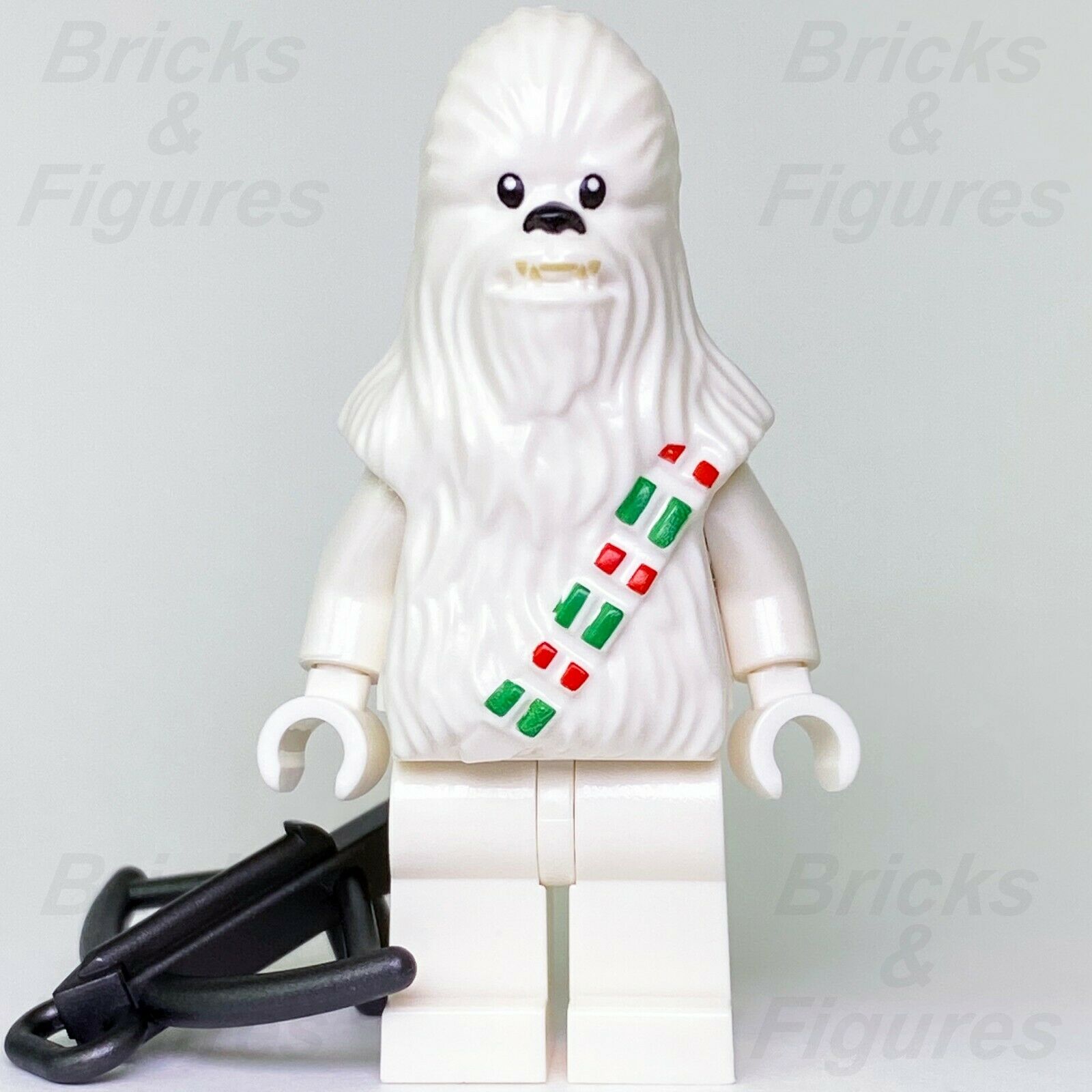 Star Wars LEGO Snow Chewbacca White Wookiee Warrior Christmas Minifigure 75146 - Bricks & Figures