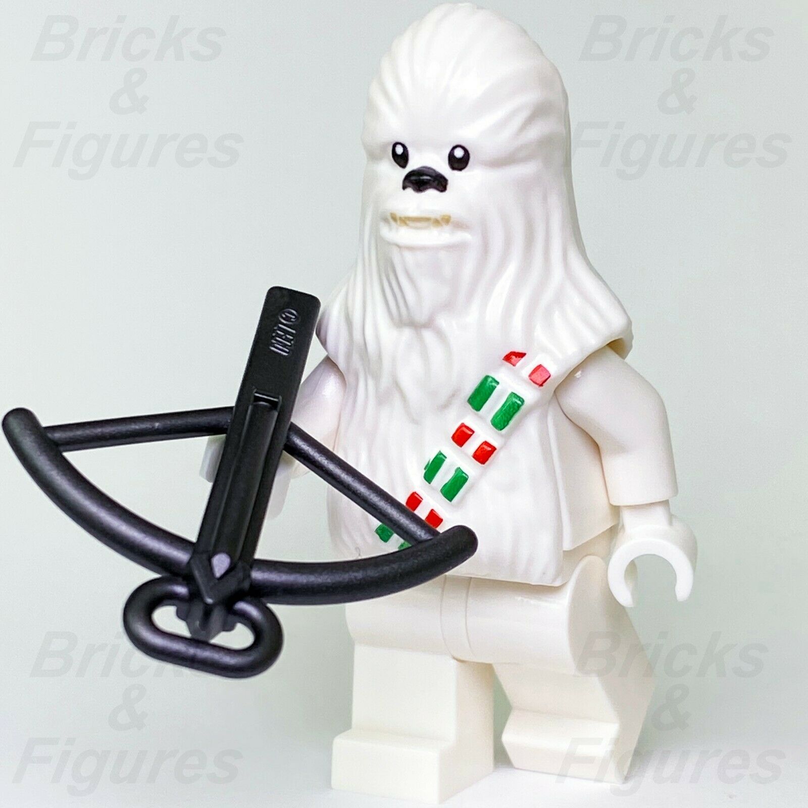 Star Wars LEGO Snow Chewbacca White Wookiee Warrior Christmas Minifigure 75146 - Bricks & Figures