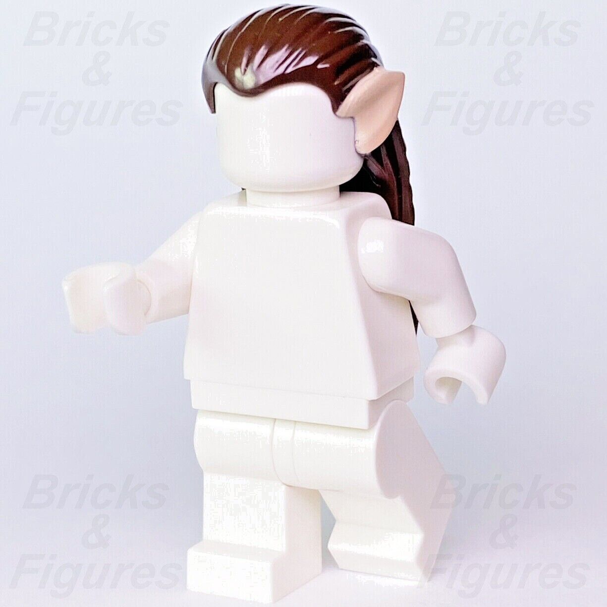 The Hobbit LEGO Elf Ears Hair Dark Brown Lord of the Ring Minifigure Part 79004 - Bricks & Figures