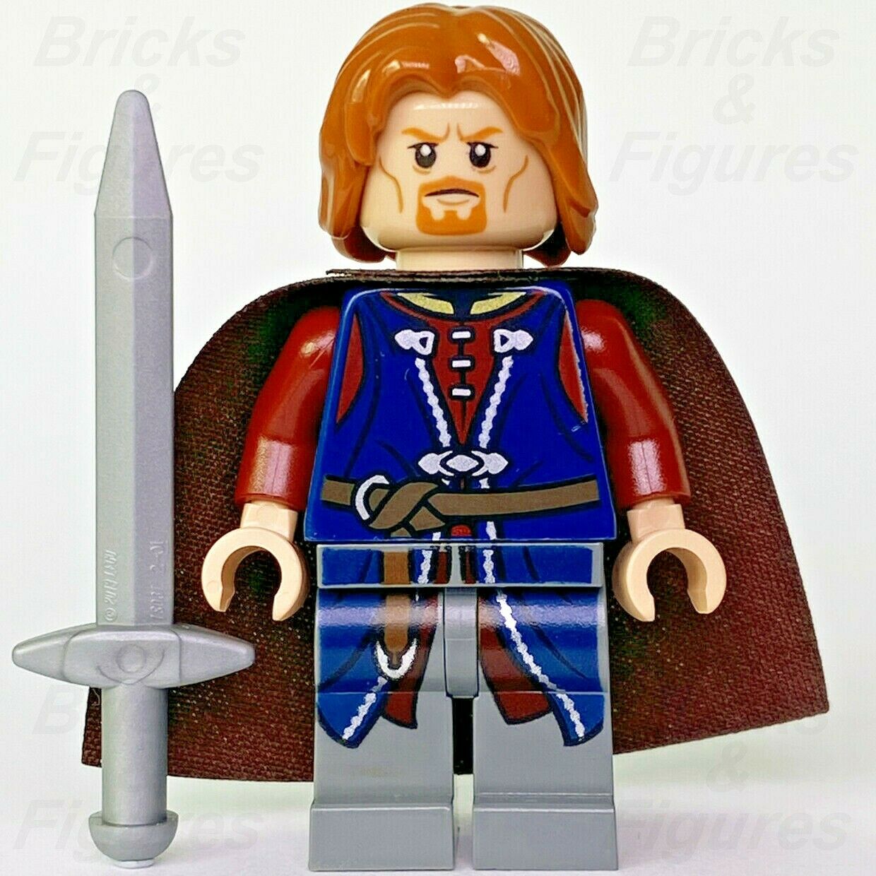 The Lord of the Rings LEGO Boromir Warrior of Gondor Minifigure 9473 lor014 - Bricks & Figures