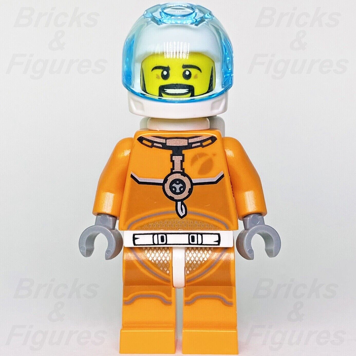 Town City LEGO Astronaut Male - Orange Spacesuit Minifigure 60226 60229 cty1063 - Bricks & Figures