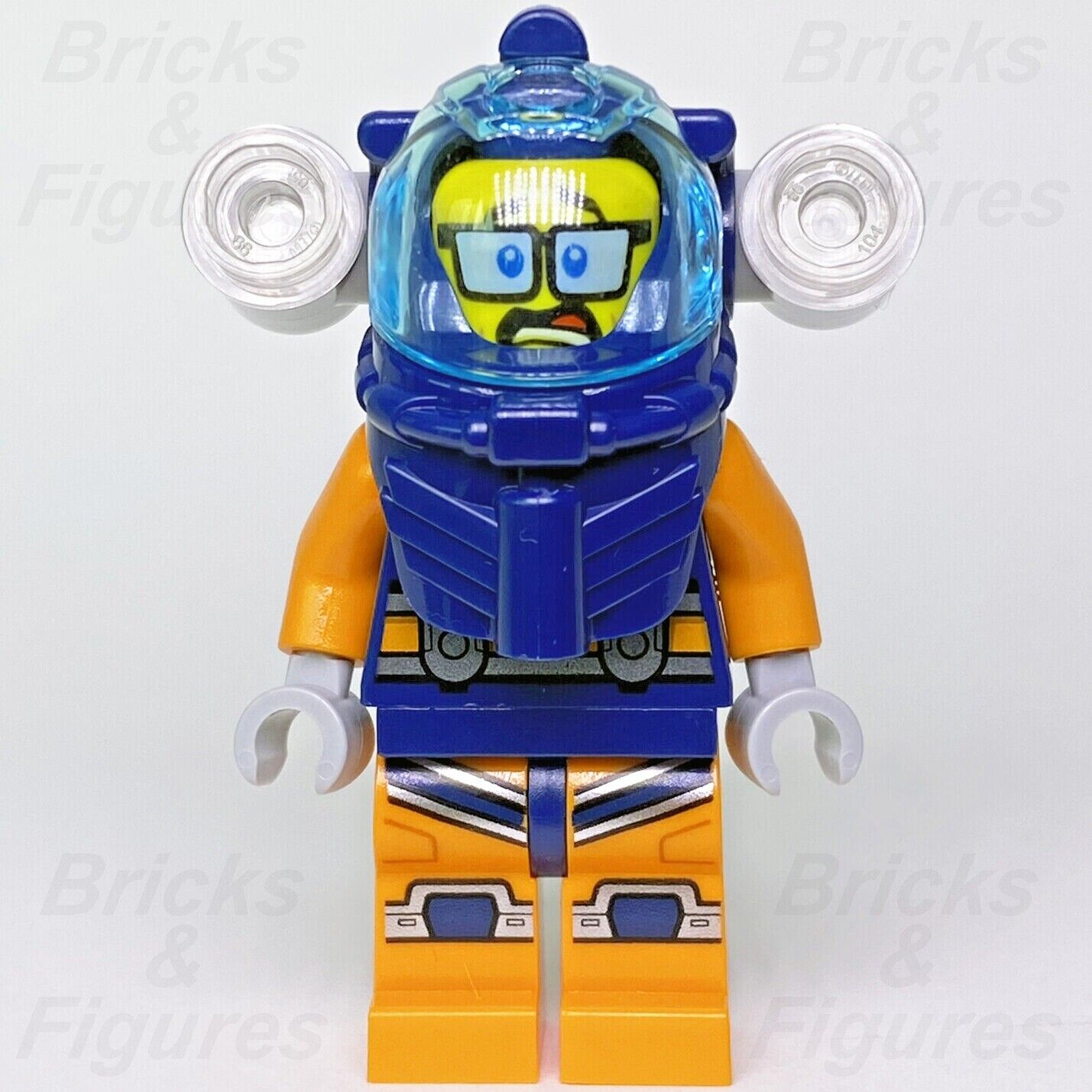 Town City LEGO Deep Sea Diver with Glasses Explorers Minifigure 60264 cty1170 - Bricks & Figures