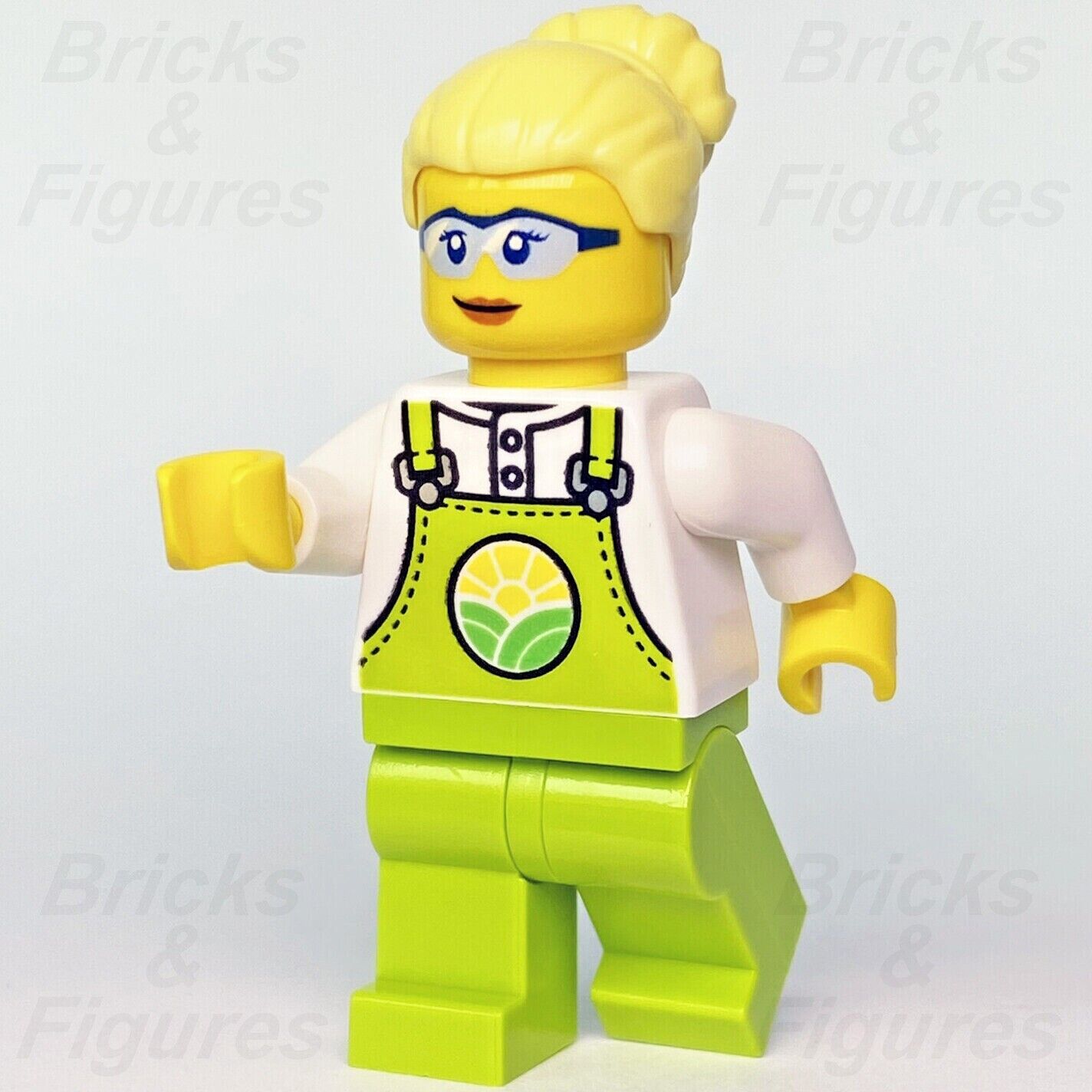 Town City LEGO Farmer Peach Female Barn Farm Minifigure 60346 cty1441 Genuine - Bricks & Figures