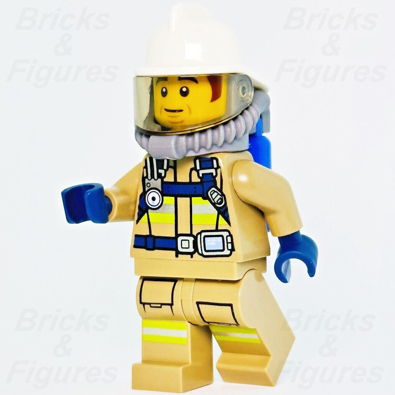 Town City LEGO Fireman Bob Firefighter Fire Minifigure 60321 cty1253 Fighter - Bricks & Figures