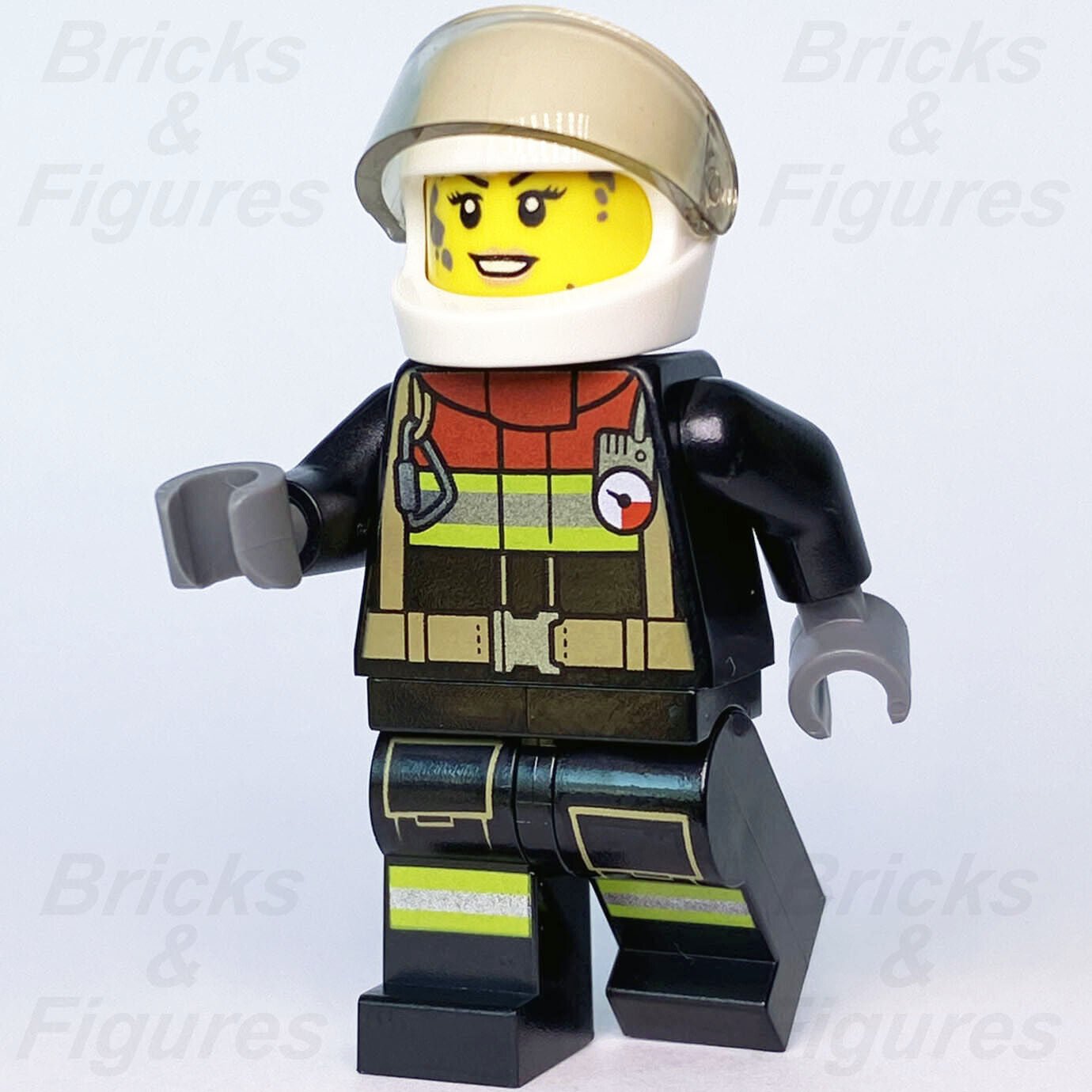Town City LEGO Firewoman Firefighter Fire Minifigure 60292 Fireman cty1240 New - Bricks & Figures
