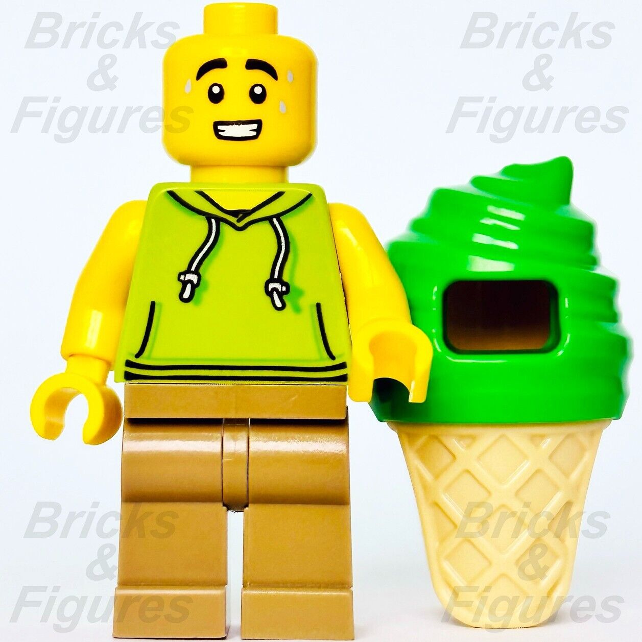 Town City LEGO Ice Cream Vendor Recreation Minifigure 60328 cty1389 Costume New - Bricks & Figures