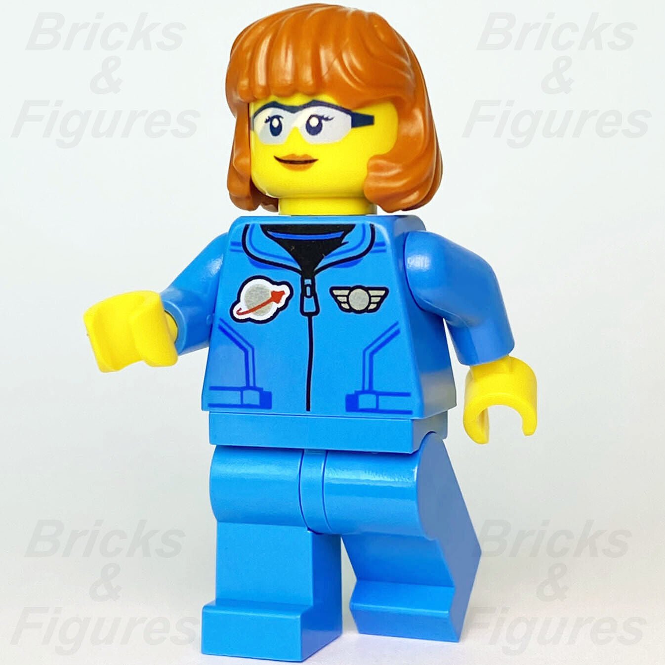 Town City LEGO Lunar Research Astronaut Female Space Port Minifigure 60350 New - Bricks & Figures