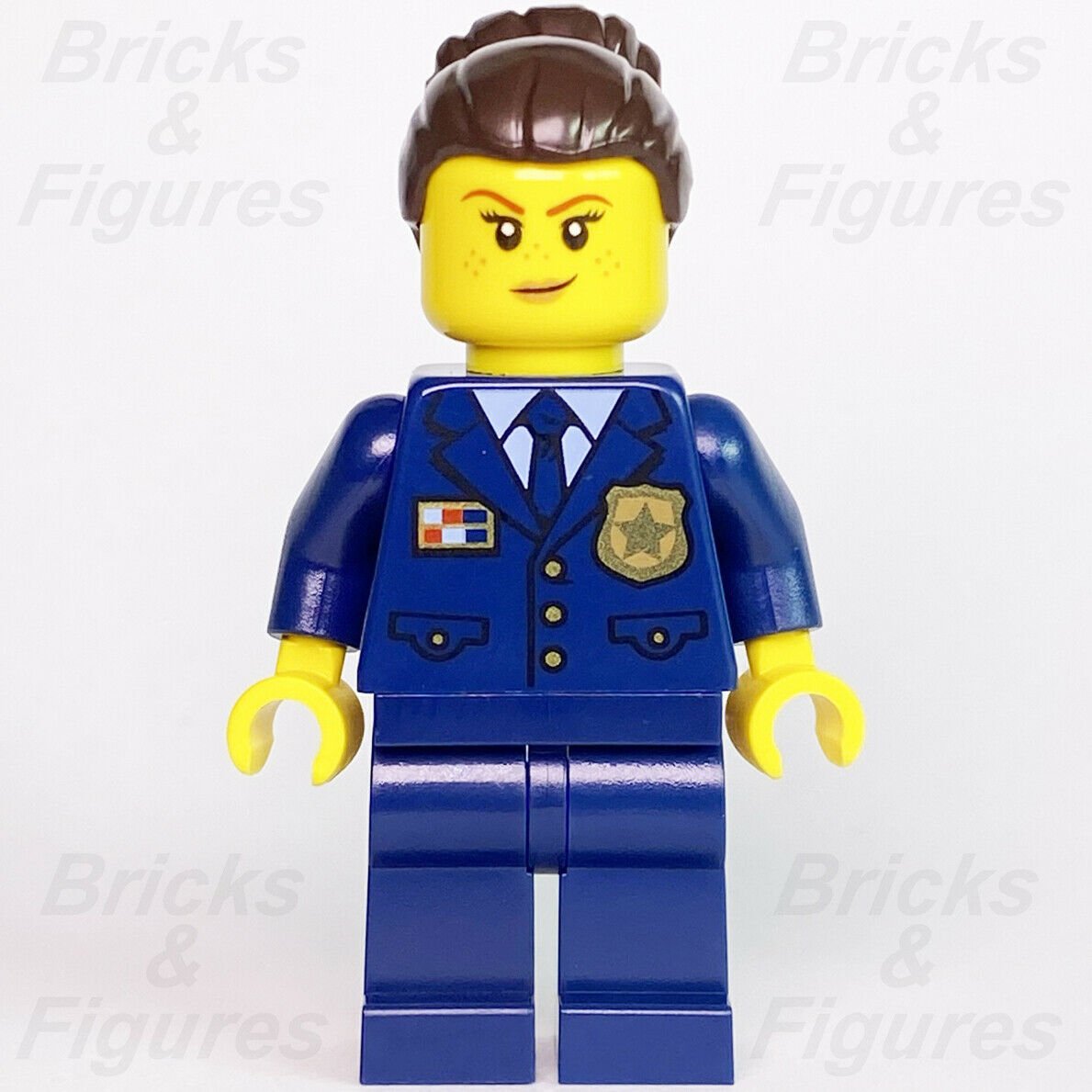 Town City LEGO Police Officer Female Modular Buildings Minifigure10278 twn406 - Bricks & Figures