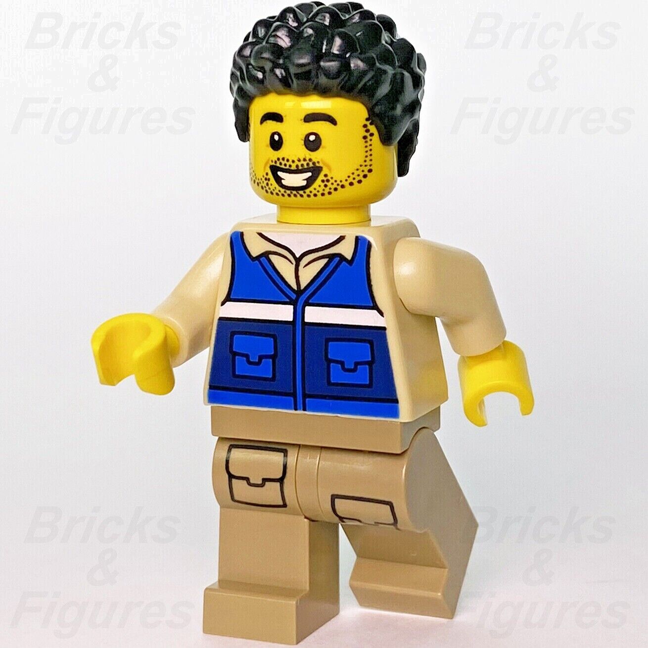 Town City LEGO Wildlife Rescue Worker Male Minifigure 60302 cty1306 New Genuine - Bricks & Figures